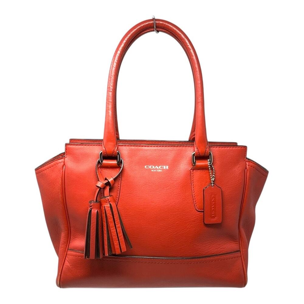 Coach Madison Red Leather Satchel with Tassel – Style 19891 – Retail  $358 - Picture 13 of 13